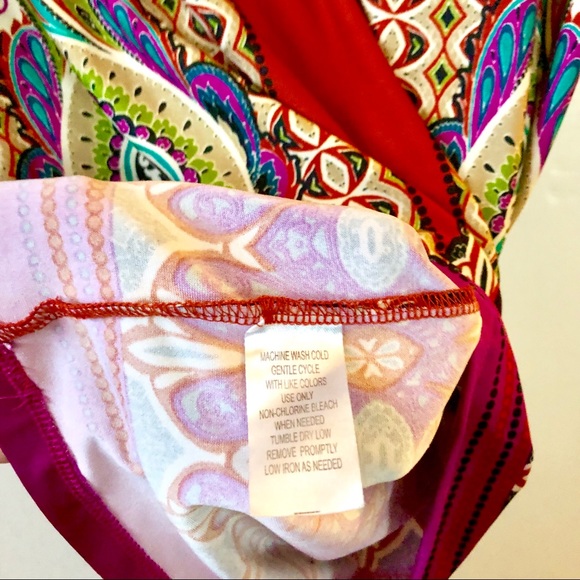 Funky Boho Boxy 3/4 Sleeve Blouse - Picture 4 of 4